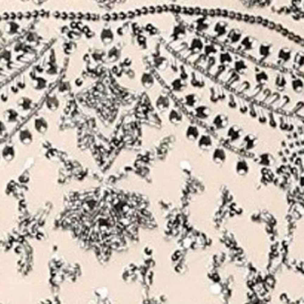 NWT Aidan Mattox Embellished Evening Dress Size 2 (Color Gun Metal) - Picture 6 of 16